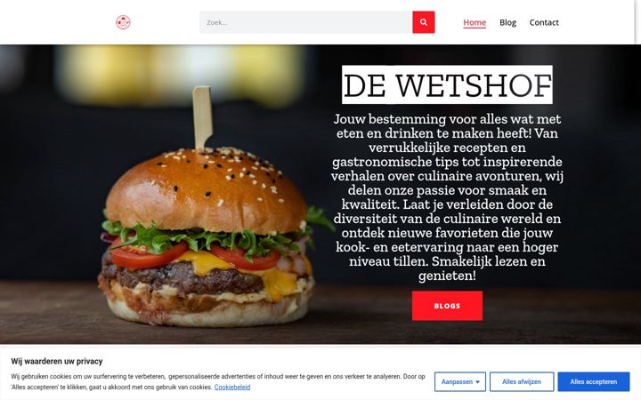 Képernyőkép: dewetshof.nl