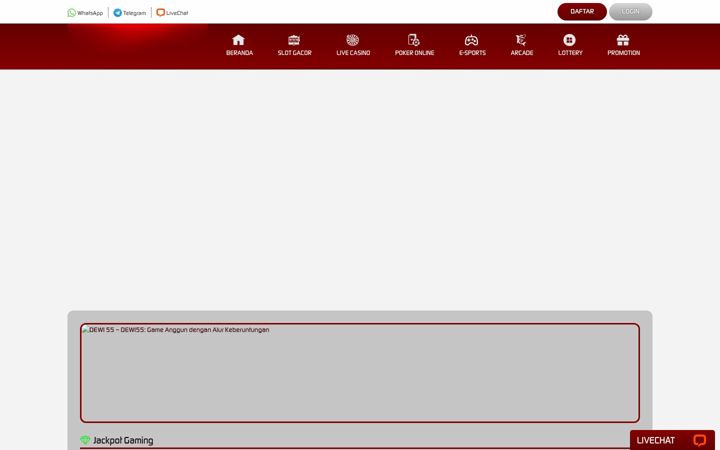 Screenshot of dewi55x.org