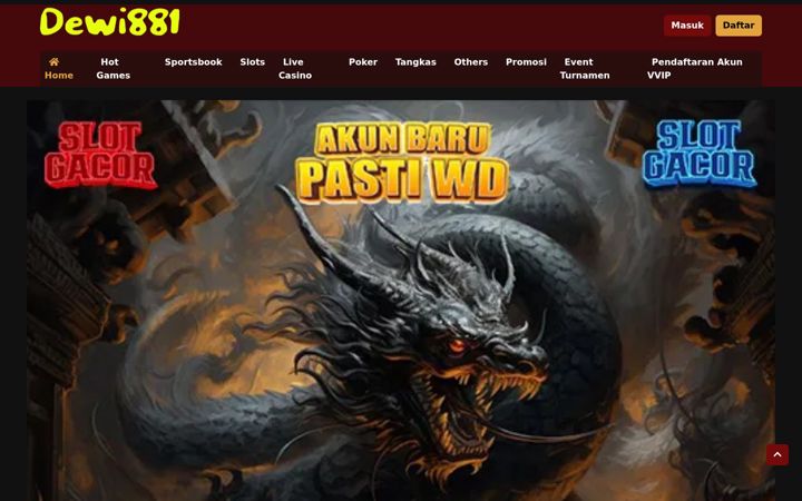 Screenshot of dewi881.net