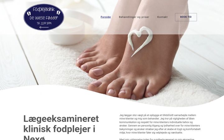 Kuvakaappaus sivustosta dewiesefodder.dk