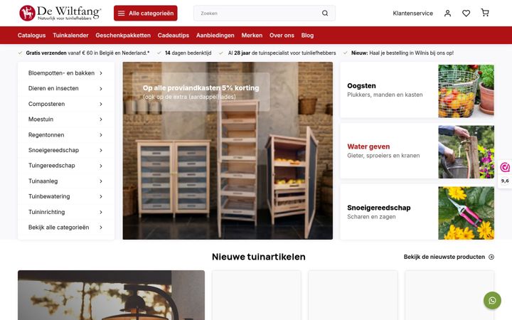 Screenshot of dewiltfang.nl