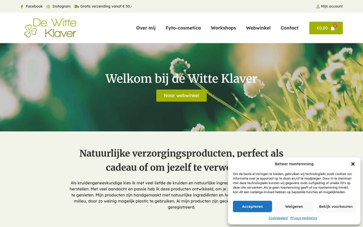 Képernyőkép: dewitteklaver.nl