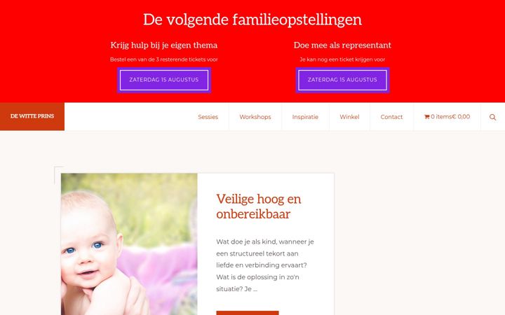 Screenshot of dewitteprins.nl