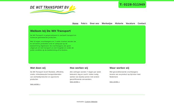 Screenshot of dewittransport.eu