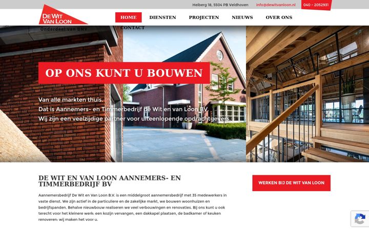 Screenshot of dewitvanloon.nl