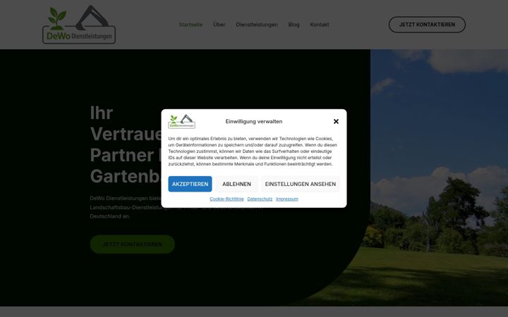 Screenshot of dewodienstleistungen.de
