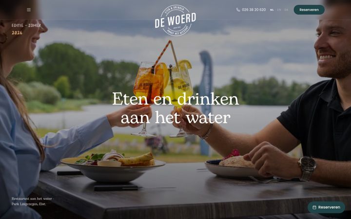 Screenshot of dewoerdetenendrinken.nl