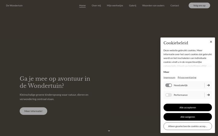 Screenshot of dewondertuin.nl