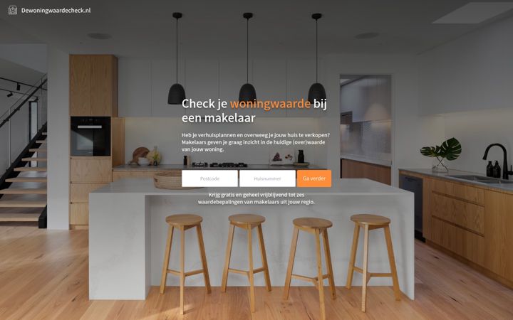 Screenshot of dewoningwaardecheck.nl