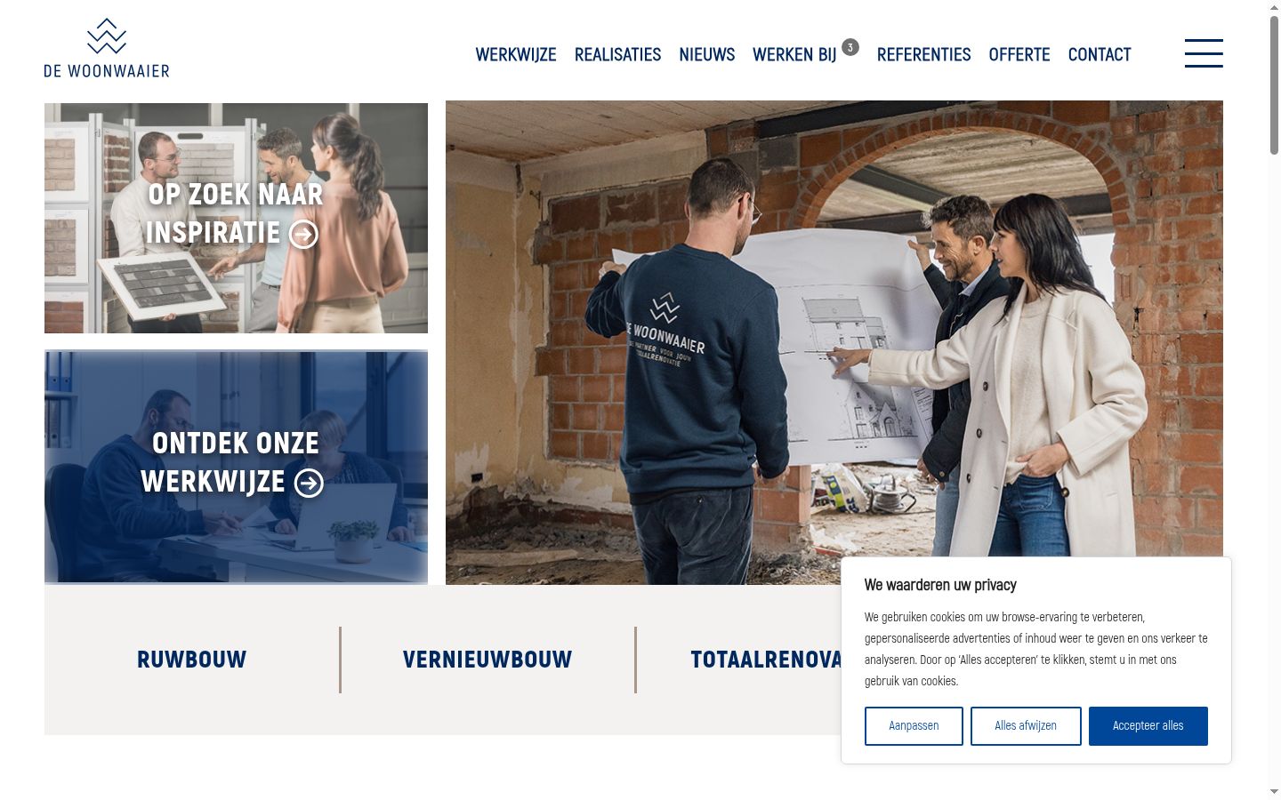 Screenshot des Einwilligungsbanners vor jeglicher Interaktion