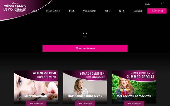 Screenshot of dewoudfennen.nl