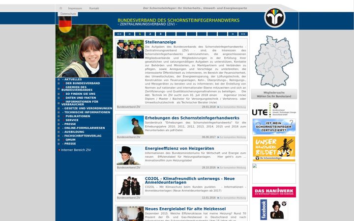 Screenshot of dex-testpage.de
