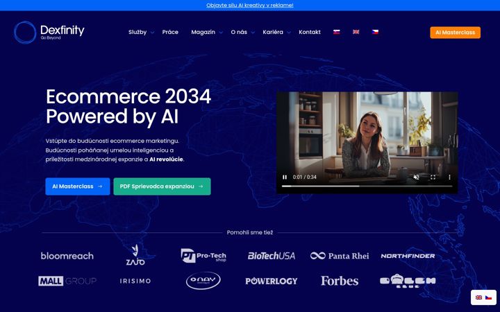 Screenshot of dexfinity.com