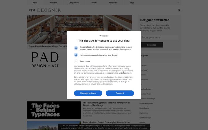 Screenshot of dexigner.com