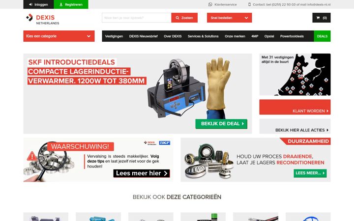 Screenshot of dexis-nl.nl