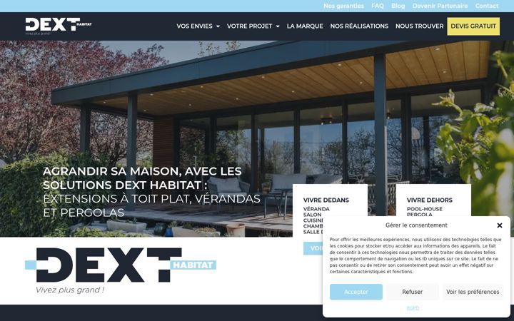Екранна снимка на dext-habitat.fr