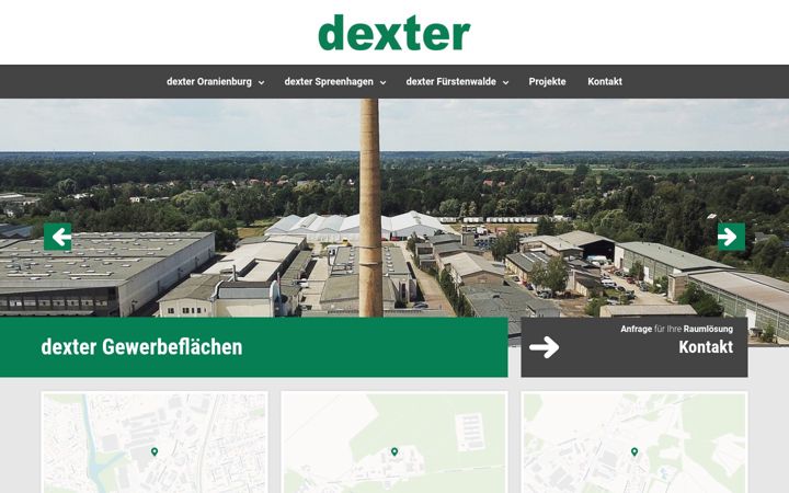 Ekrano kopija dexter-gewerbeparkmitte.de