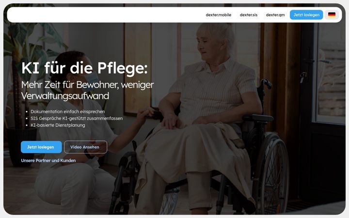 Screenshot of dexter-health.com