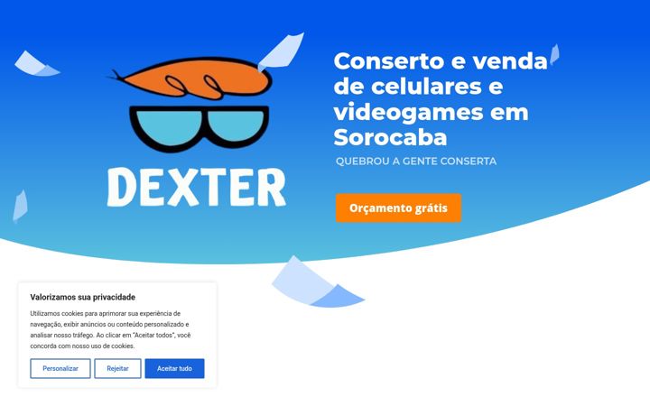 Skærmbillede af dextergamessorocaba.com.br
