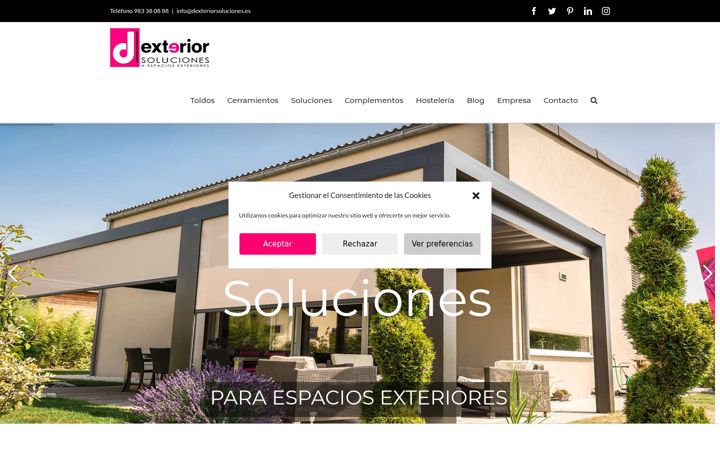 Ekrano kopija dexteriorsoluciones.es