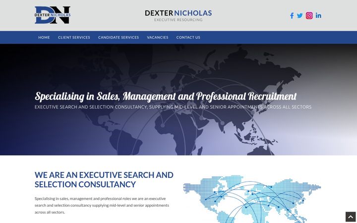 Screenshot von dexternicholas.co.uk