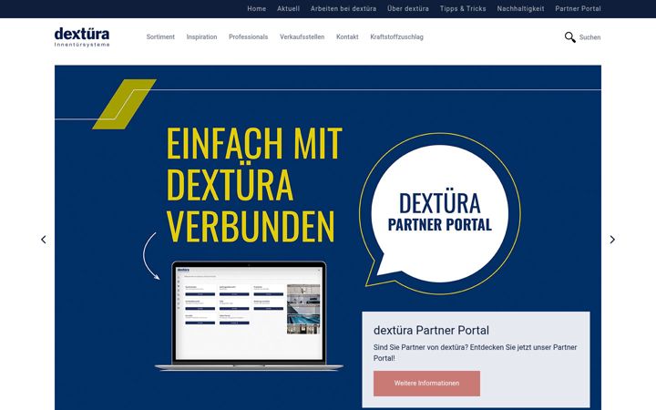 Screenshot of dextuera.de