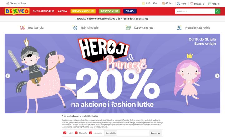 Screenshot of dexy.co.rs