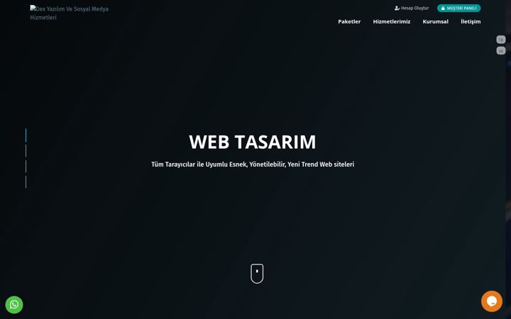 Screenshot of dexyazilim.com