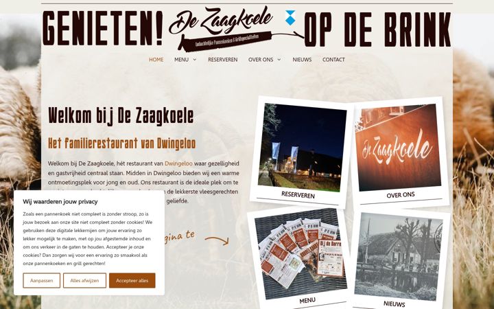 Screenshot of dezaagkoele.nl
