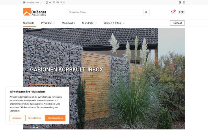 Screenshot of dezanet.ch