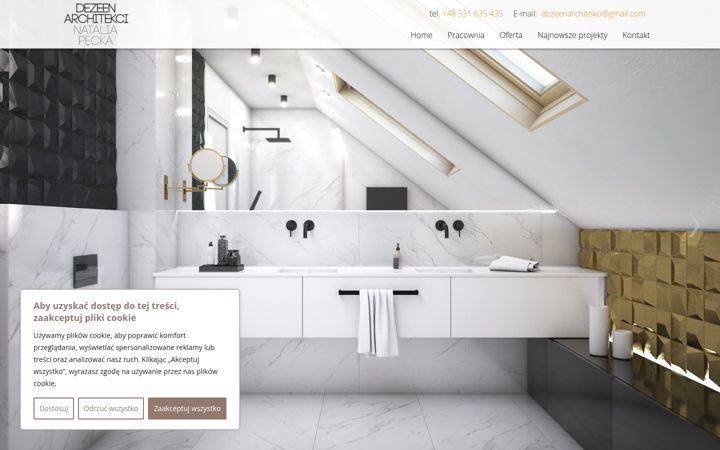 Screenshot ta' dezeenarchitekci.pl