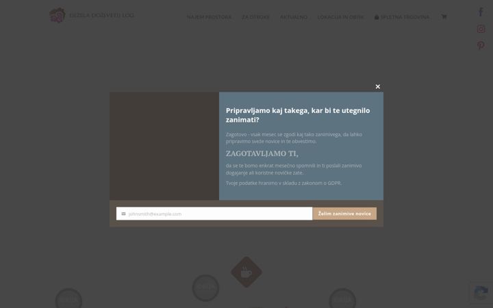 Screenshot ta' dezeladozivetijlog.si