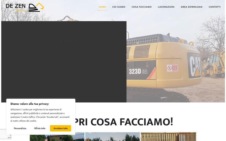 Screenshot of dezenscavi.it