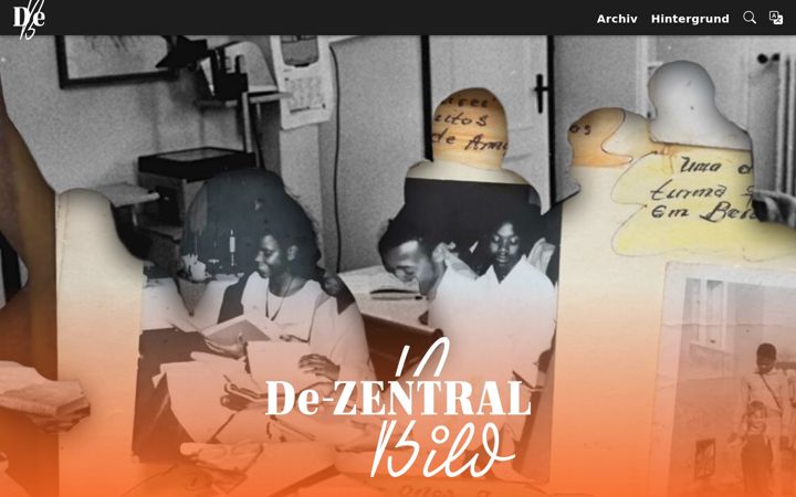 Screenshot of dezentralbild.de
