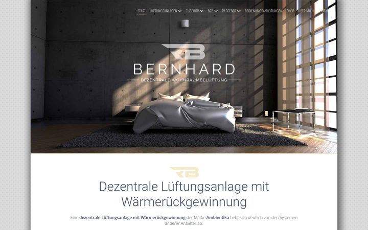 Screenshot of dezentrale-lueftungsanlage.ch
