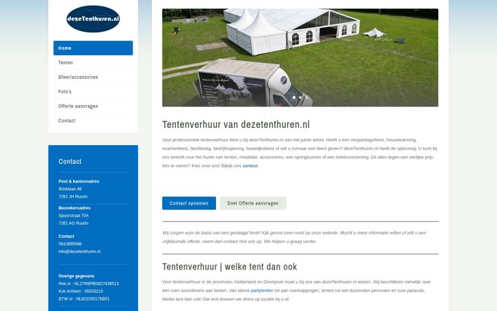Képernyőkép: dezetenthuren.nl