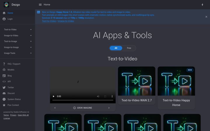 Screenshot of dezgo.com