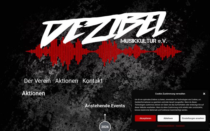 Ekrano kopija dezibel-musikkultur.de