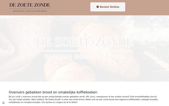 Screenshot of dezoetezondeoostduinkerke.be