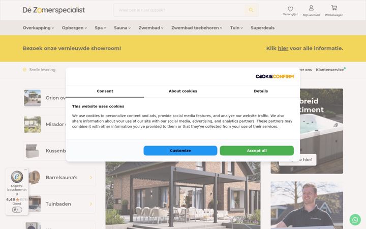 Képernyőkép: dezomerspecialist.nl
