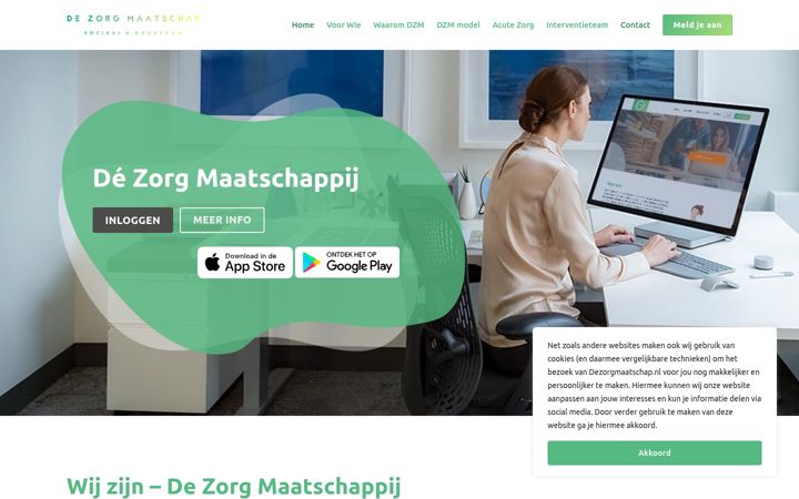 Képernyőkép: dezorgmaatschap.nl