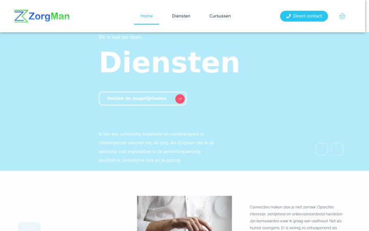 Screenshot of dezorgman.nl