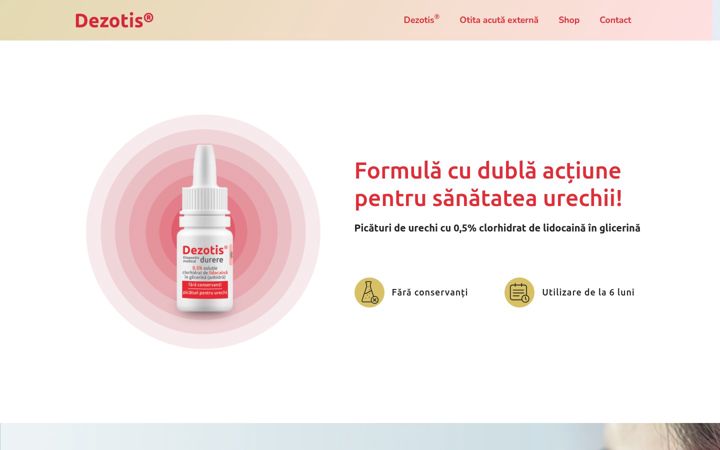 Screenshot of dezotis.ro