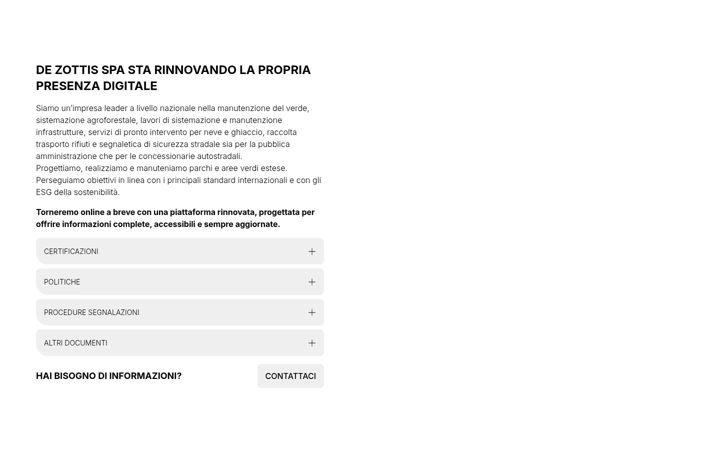 Screenshot di dezottis.it