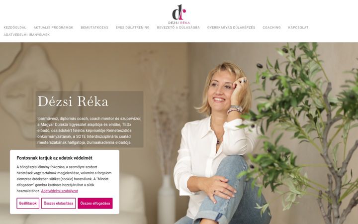 Screenshot of dezsireka.hu