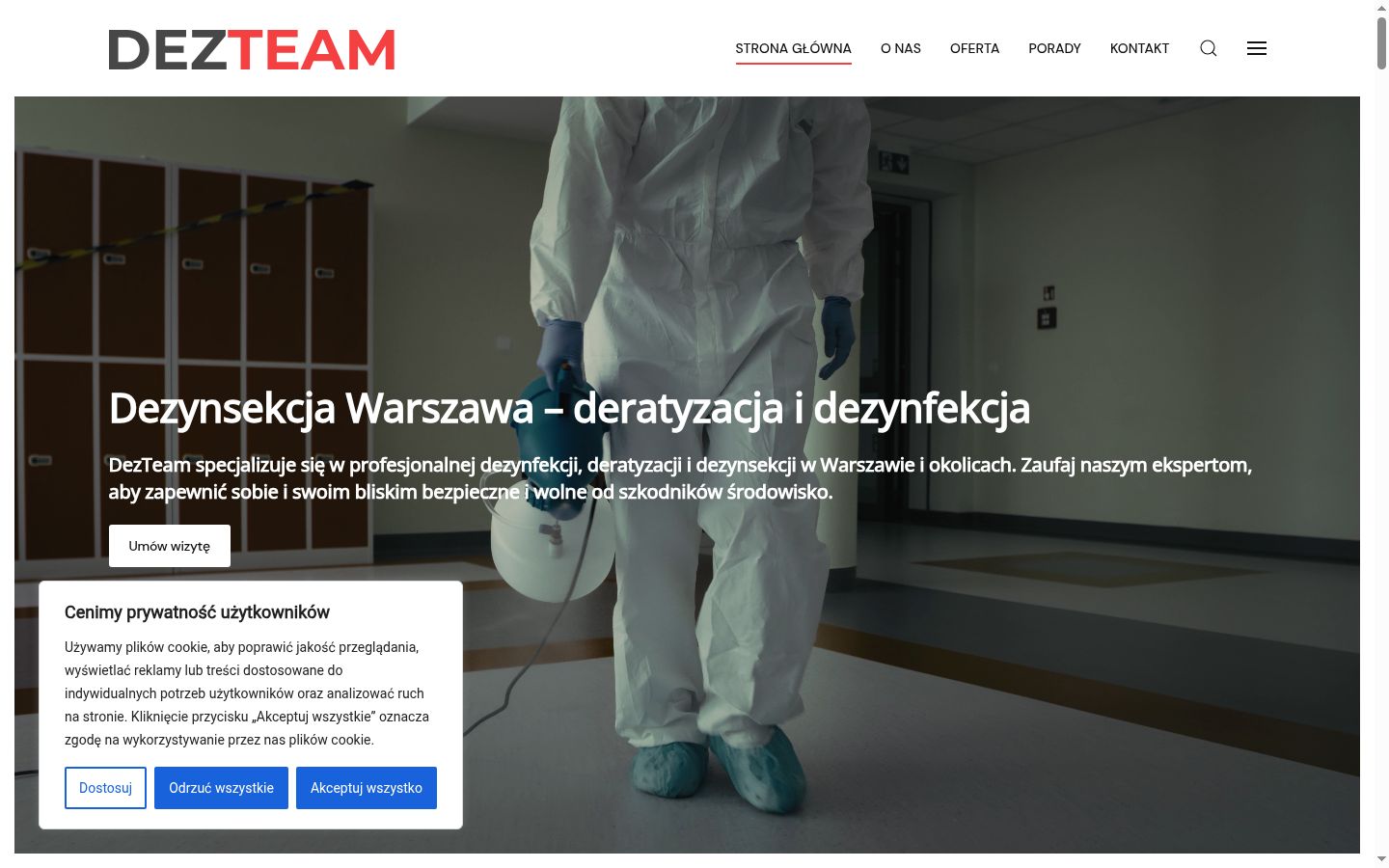 Posnetek zaslona pasice za privolitev, prikazane pred kakršno koli interakcijo