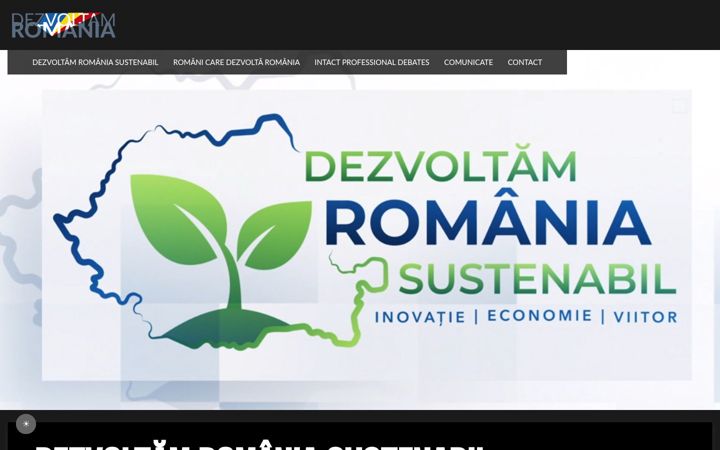 Screenshot of dezvoltamromania.ro