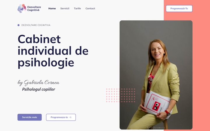 Screenshot of dezvoltarecognitiva.ro