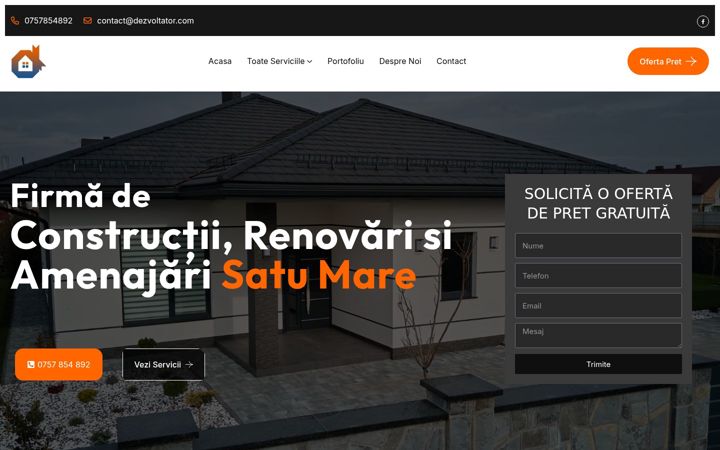 Screenshot of dezvoltator.com