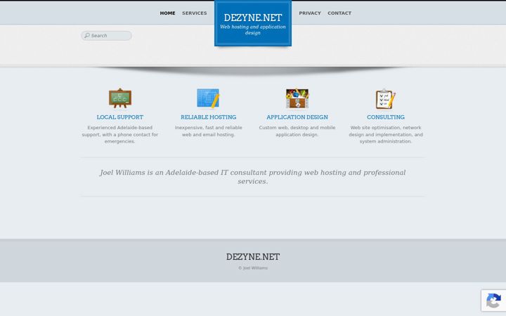 Screenshot of dezyne.net